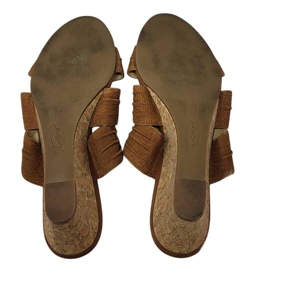 Trotters Damen Mia Slides CognacWedge Strappy Summer Women's Sandal 9N - Picture 5 of 6